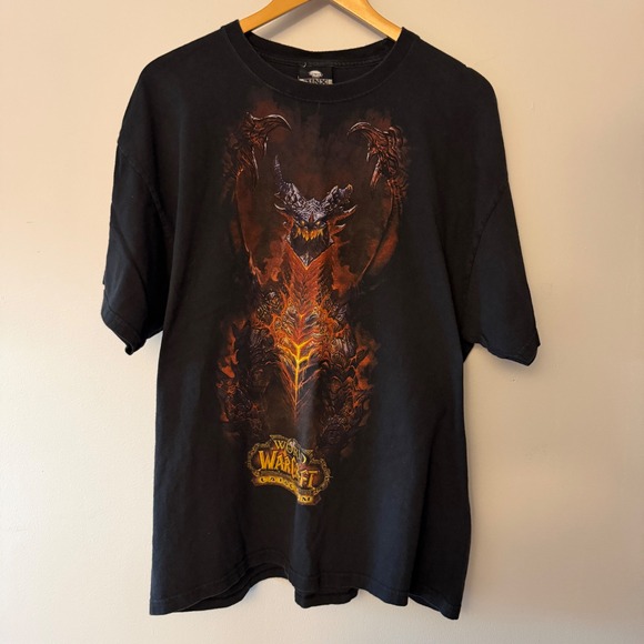 Jinx Other - Jinx World of Warcraft Cataclysm Deathwing Graphic Tee Mens XL Black Blizzard